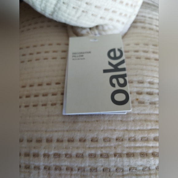 OAKE Contrast Stitch Decorative Pillow, 16" x 24", Created for Macy's - Picture 2 of 5